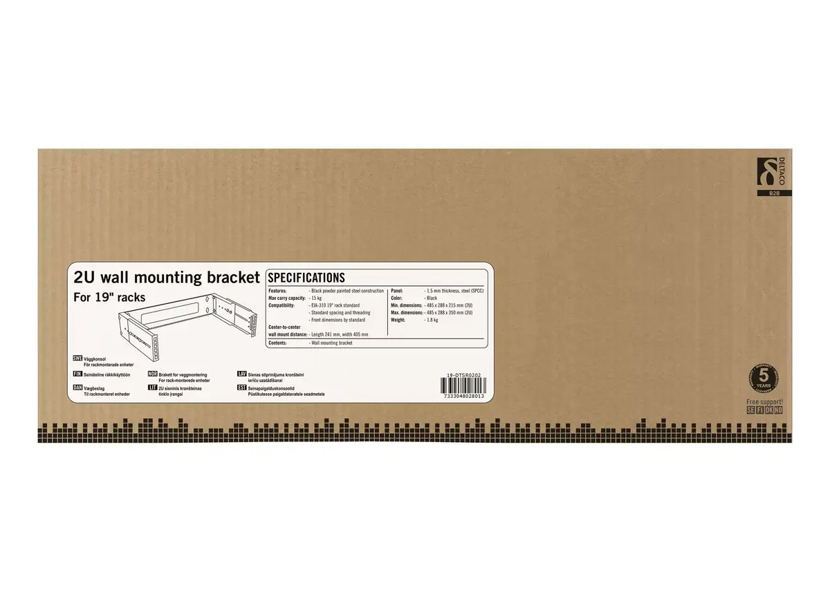 Mounting bracket Deltaco 19-DTSR0202 Photo 3