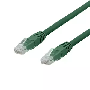 Networking cable Deltaco TP-603GAU RJ-45 Cat6a 0.3 m Green