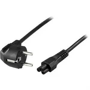 Сетевой кабель Deltaco DEL-109CA-50 черный 0.5 м
