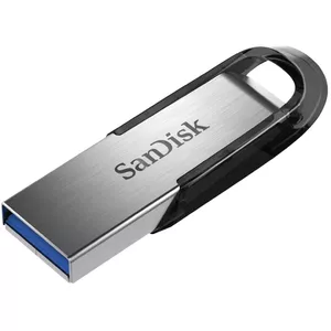 USB-накопитель SANDISK Ultra Flair 32 ГБ — USB Type-A 3.2 Gen 1, 150 МБ/с, черный/нержавеющая сталь