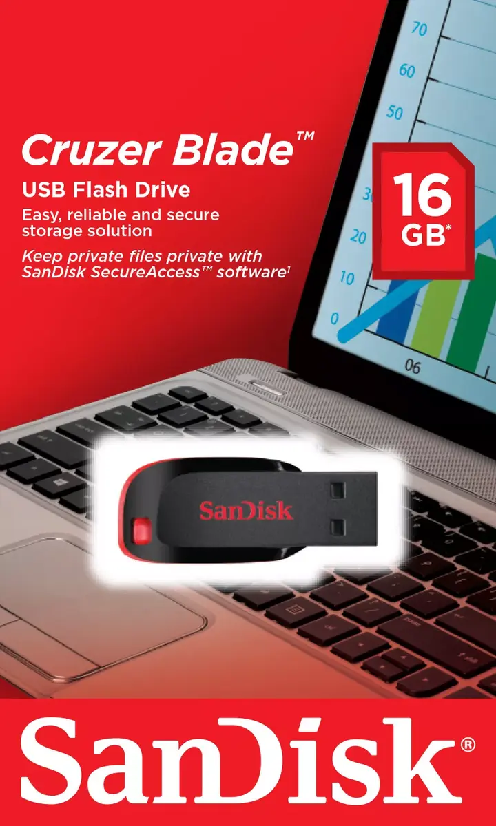 USB флеш-память SanDisk 16 ГБ Cruzer Blade Photo 2