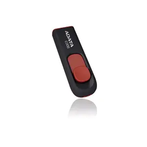 Флеш-накопитель ADATA 32GB USB Type-A 2.0 C008 — 32 ГБ, USB 2.0, Type-A, чёрно-красный