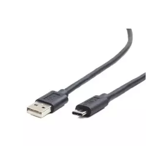Gembird USB-A/USB-C, 1m USB kabelis USB 2.0 USB A USB C Melns