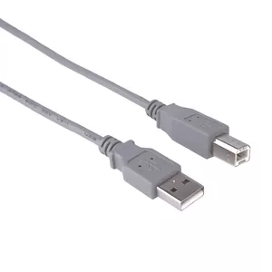 PremiumCord ku2ab05 USB kabelis USB 2.0 0,5 m USB A USB B Pelēks