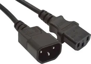 Power Cable Gembird PC-189-VDE-3M Black C14 Coupler
