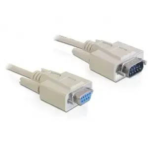 Serial cable DELOCK Sub-D9 2 m Grey