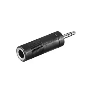 Stereo jack adapter PREMIUMCORD KJR-01 — 3.5 mm (female) to 6.3 mm (male) audio adapter
