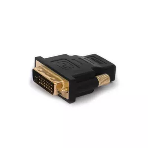 Gender changer cable SAVIO CL-21 DVI (male) to HDMI (female), 1080p, black, gold-plated contacts, 3.5mm audio included