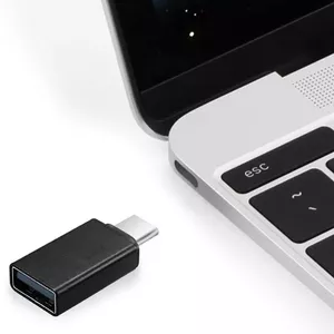 Gembird A-USB2-CMAF-01 kabeļu spraudņu pāreja USB Type-C USB Type-A Melns