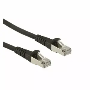 Сетевой кабель ROLINE CAT.6a S/FTP, 1.5 м, RJ-45—RJ-45, чёрный