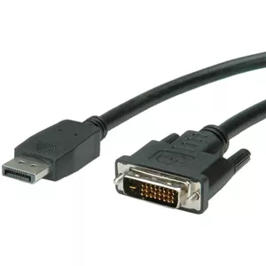 Video Cable Adapter VALUE 11.99.5619 1.5m DisplayPort to DVI Black