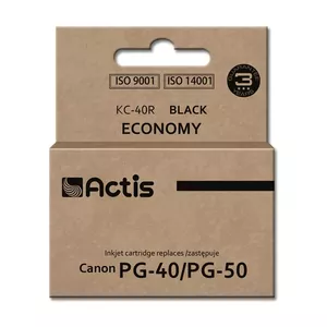 Картридж для печати ACTIS KC-40R совместимый с Canon, черный пигмент 22 мл, стандартная емкость, 1 шт.