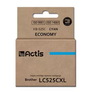 Compatible ink cartridge ACTIS KB-525C for Brother, Cyan, 15 ml, Standard Yield