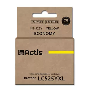 Ink Cartridge ACTIS KB-525Y compatible for Brother, dye-based yellow ink 15 ml, standard yield, single pack