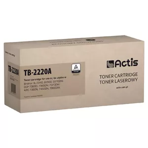 Картридж тонер ACTIS TB-2220A совместимый с Brother TN-2220, черный, стандартная емкость 2600 страниц, 1 шт.