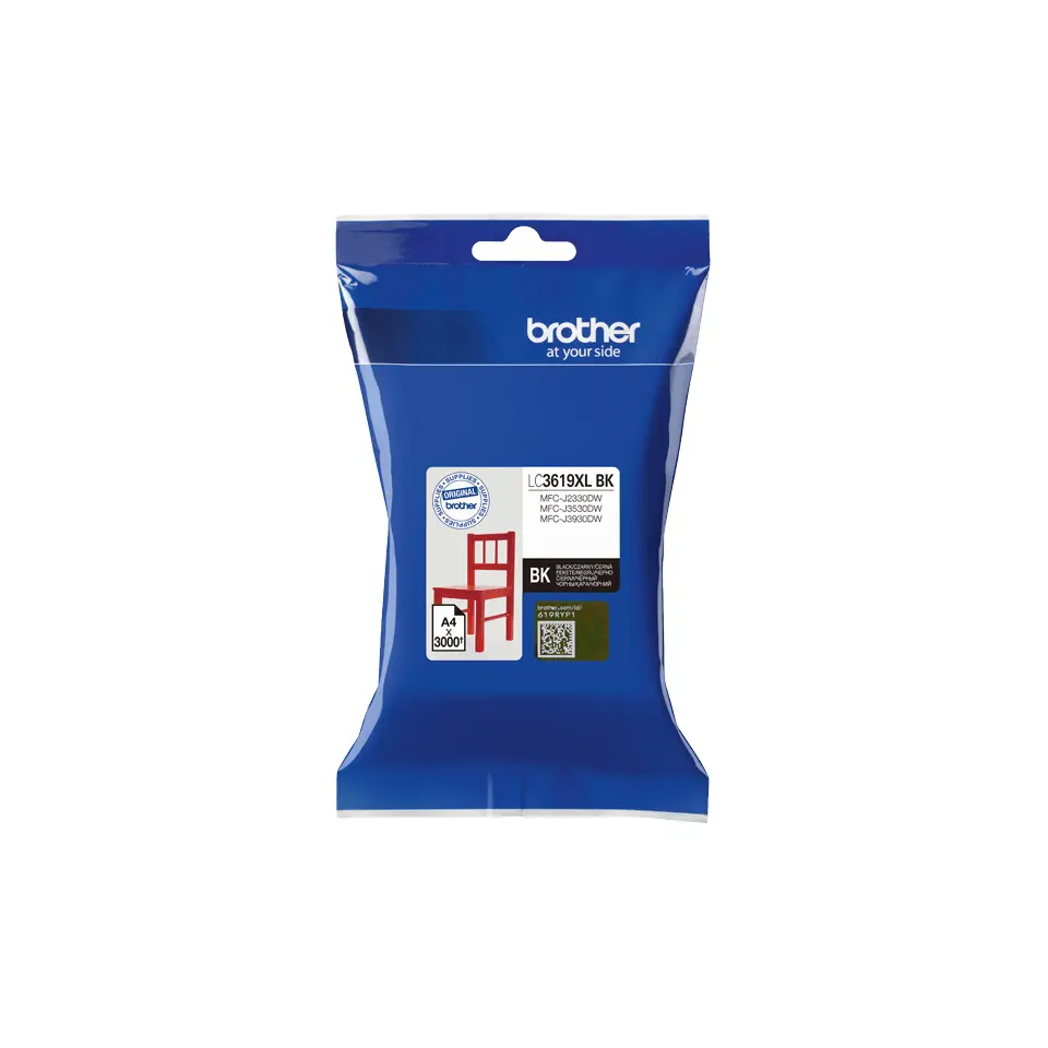 Brother LC-3619XLBK oriģinālais melnās tintes kasetne
