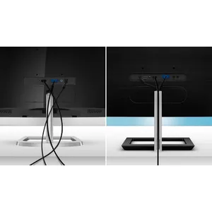 Cable management reduces cable clutter for a neat workspace