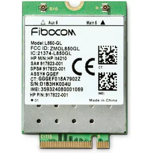 WWAN modem HP XMM 7360 LTE-Advance — width 42 mm, depth 30 mm, height 2.3 mm