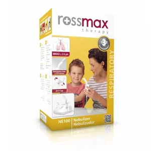 Nebulizators ROSSMAX NE100 portatīvs kompakts dizains, viegls kompresora inhalators