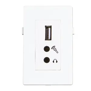 USB2.0+2x Mini Jack Module Garbot BN4900-USB A+2XJ White 20 cm