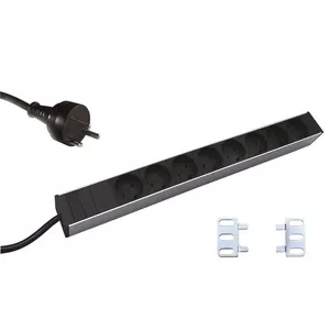 Garbot 19" Aluminium PDU 8-way K-IT Outlet. Without LED