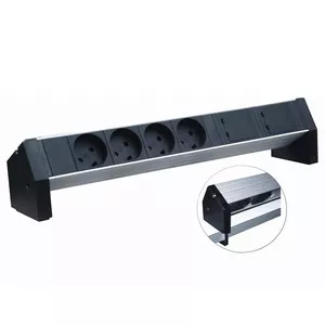 PDU Retex Alumīnija 380x45x45mm Galda 4-way K Outlet