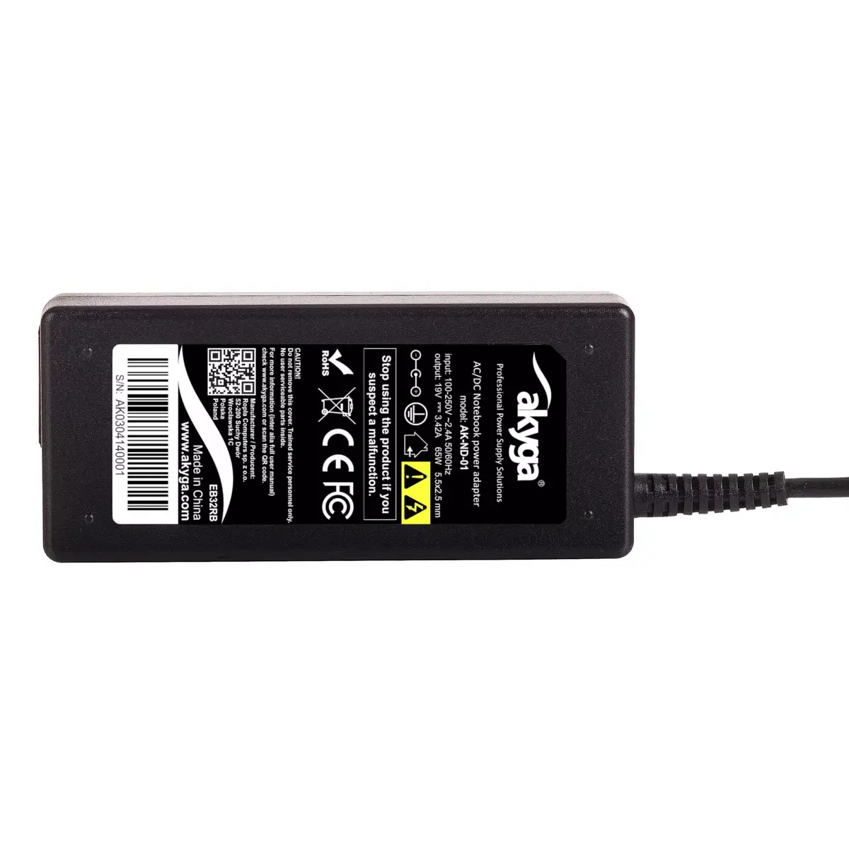 Adapteris Akyga AK-ND-01 19V 3.42A 65W Photo 6