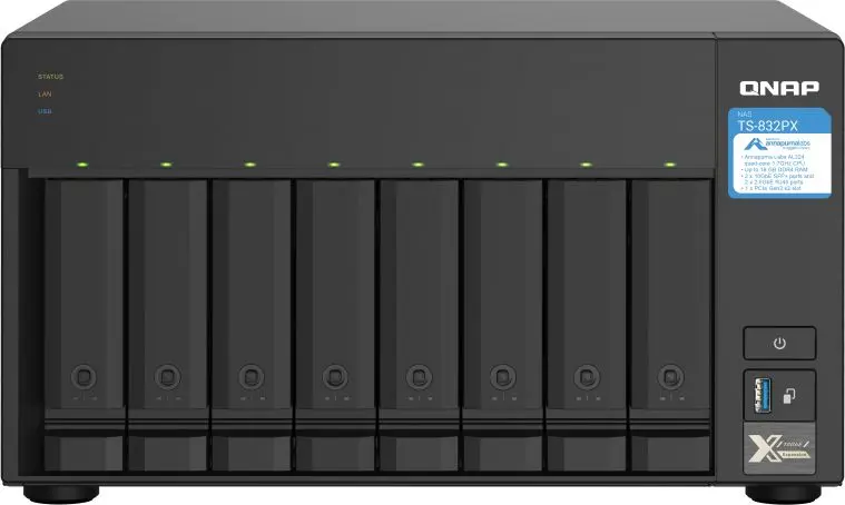 NAS QNAP TS-832PX Tower Annapurna Labs