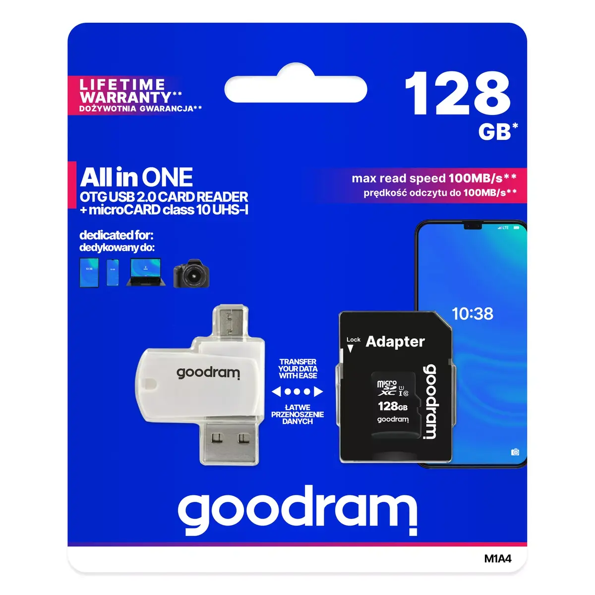 GOODRAM MicroSDXC 128GB UHS-I Class 10 M1A4 Photo 8