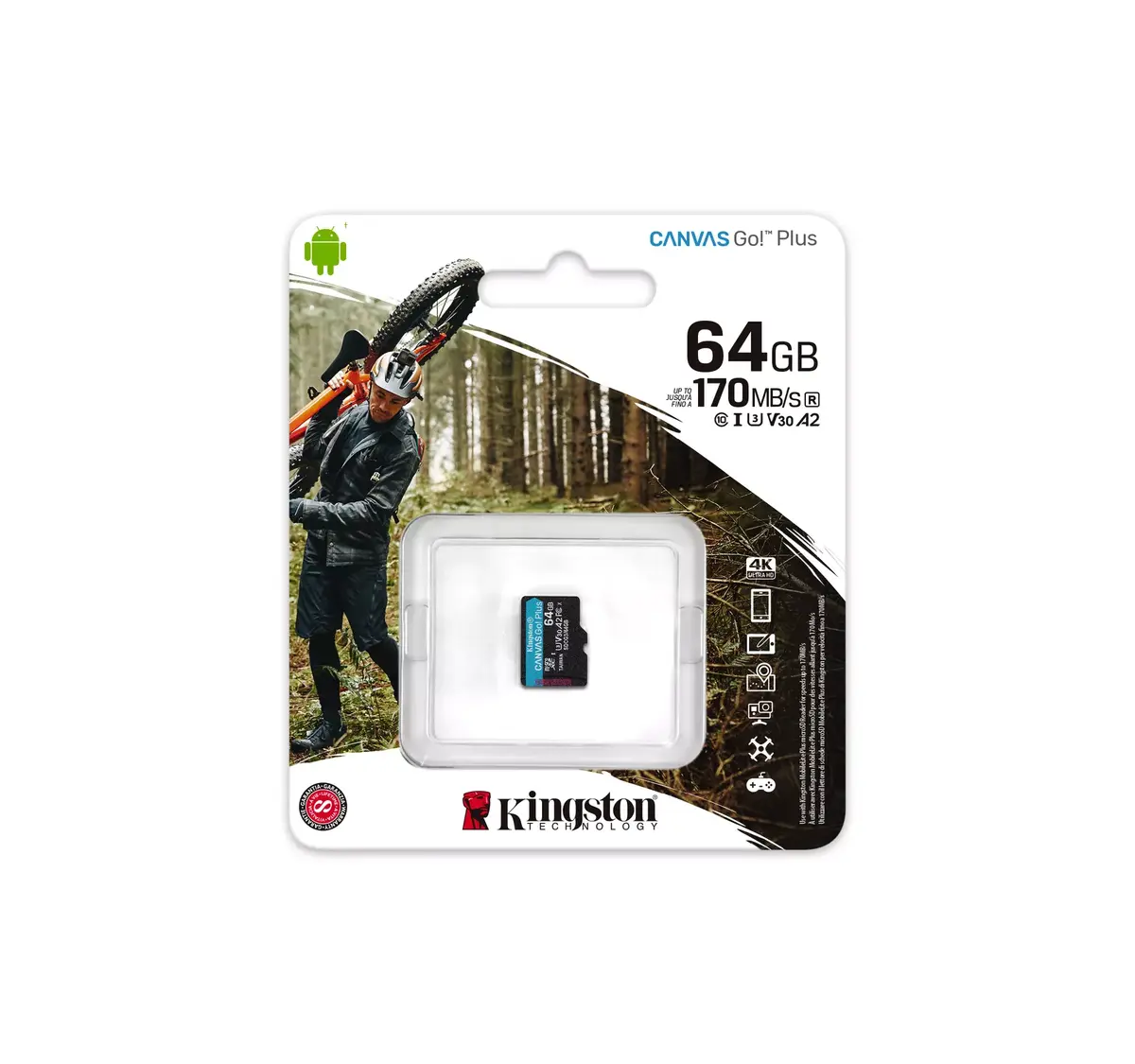 Zibatmiņa Kingston 64GB Canvas Go Plus Photo 3