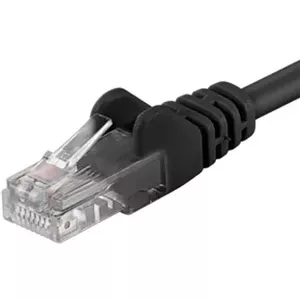 PremiumCord Patch kabel UTP Cat5e 1m cerny tīkla kabelis Zaļš U/UTP (UTP)