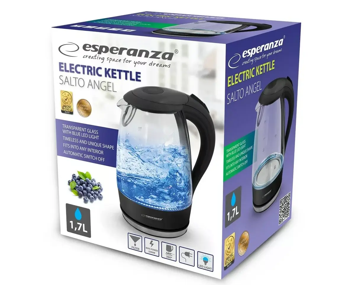 Tējkanna ESPERANZA EKK011K 1.7 L 2200 W Photo 5