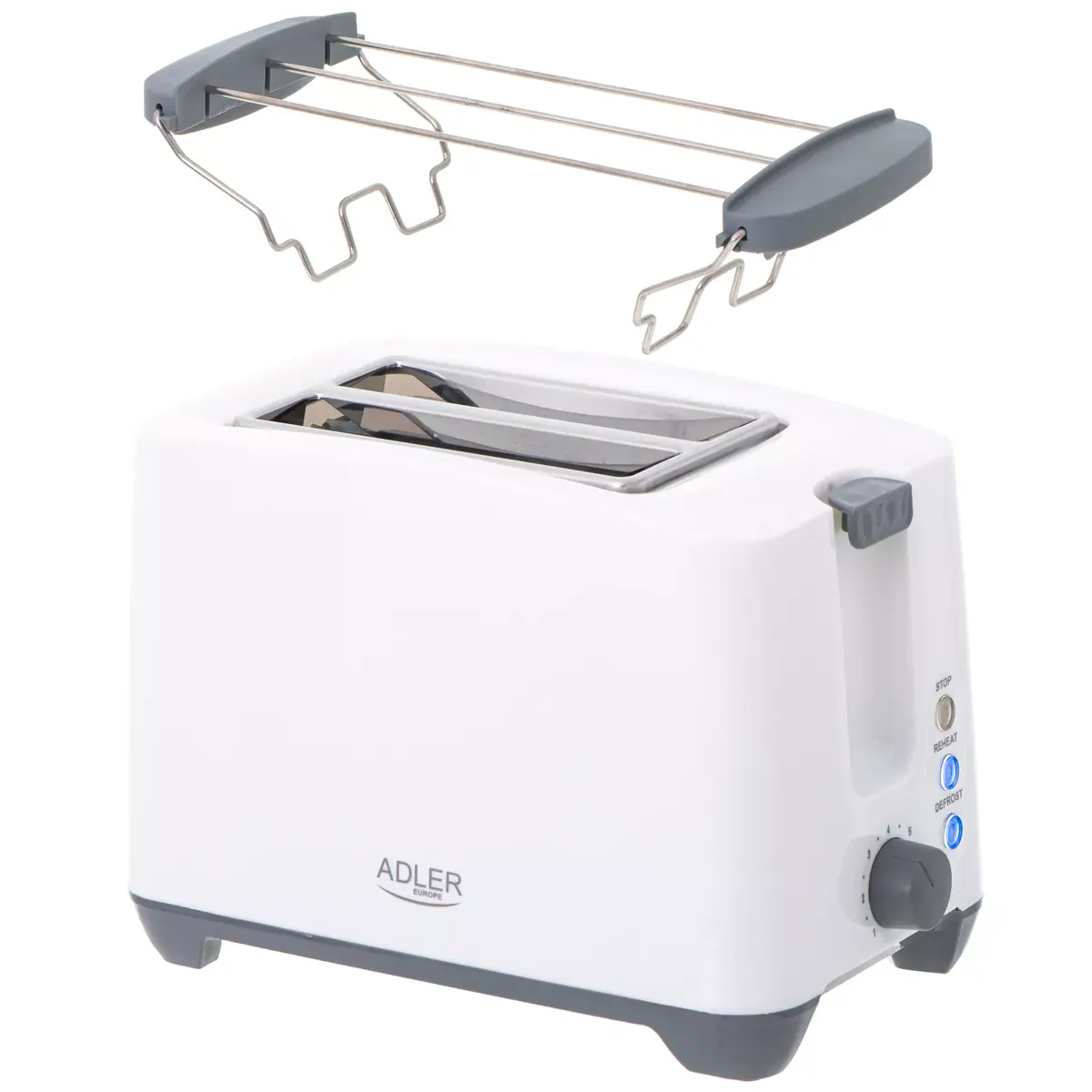 Grauzdētājs Adler AD 3216 — 2 šķēles 1000 W Photo 2