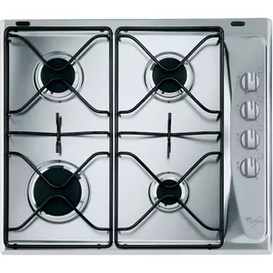 Whirlpool AKM 268/IX Iebūvējamā gāzes plīts 4 zonas ar rotējošu vadību
