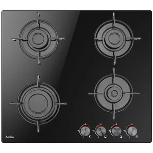 Gas Hob AMICA PGCD 6100BoB, 4 cooking zones, mechanical control type
