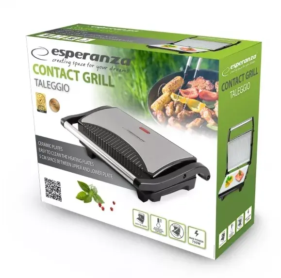 Контактный гриль ESPERANZA EKG006 — 750 Вт, 145×230 мм Photo 4