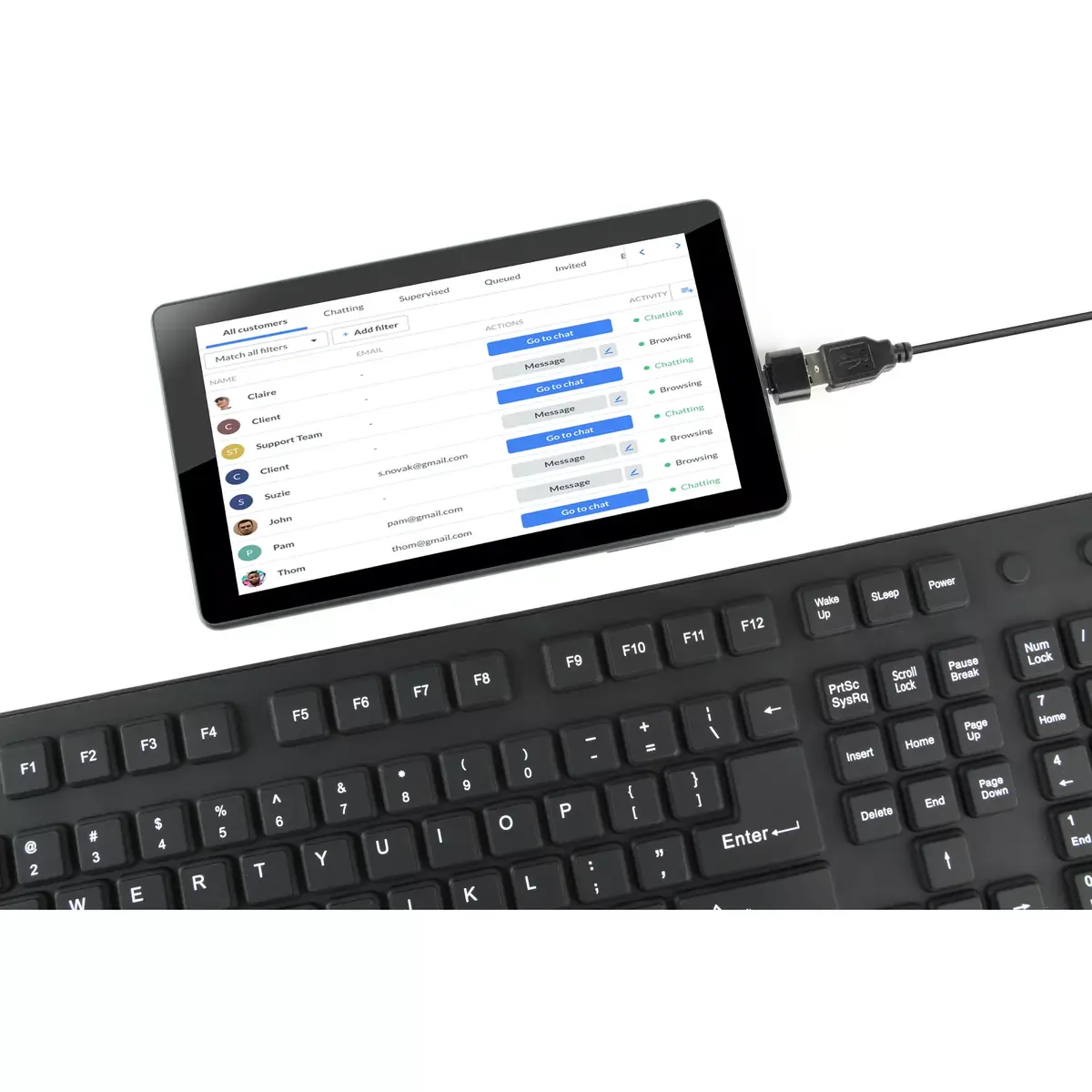 GEMBIRD KB-109F-B vadu tastatūra Photo 4