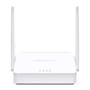 Настольный маршрутизатор MERCUSYS MW302R — одночастотный 2.4 ГГц, Wi‑Fi 4 (300 Мбит/с), 3 порта Fast Ethernet, белый