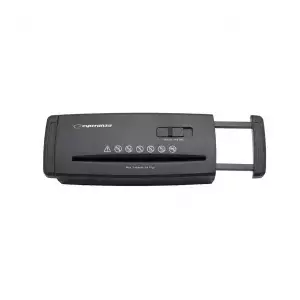 Paper shredder ESPERANZA EN104, strip shredding, 22 cm working width, black