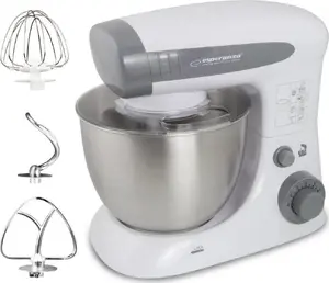 Stand mixer ESPERANZA EKM024 800 W, 4 L stainless steel bowl, 6 speeds, grey
