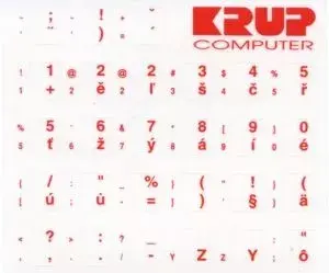 Наклейки на клавиатуру PREMIUMCORD PKCZR Red Photo 2