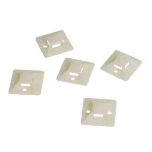 LogiLink KAB0043 kabeļu saite Akrilonitrilbutadiēnstirēnterpolimēra (ABS) Ziloņkauls 100 pcs