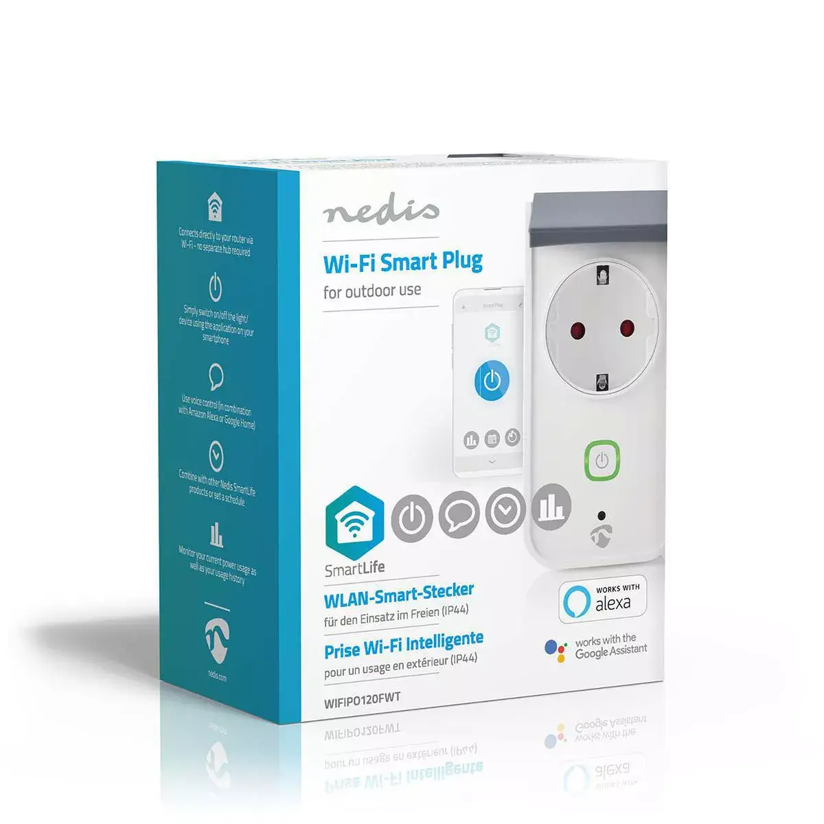 Умная розетка Nedis WIFIPO120FWT Photo 8