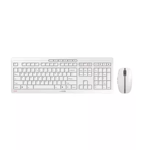 CHERRY Stream Desktop Keyboard Mouse included Wireless QWERTY Grey