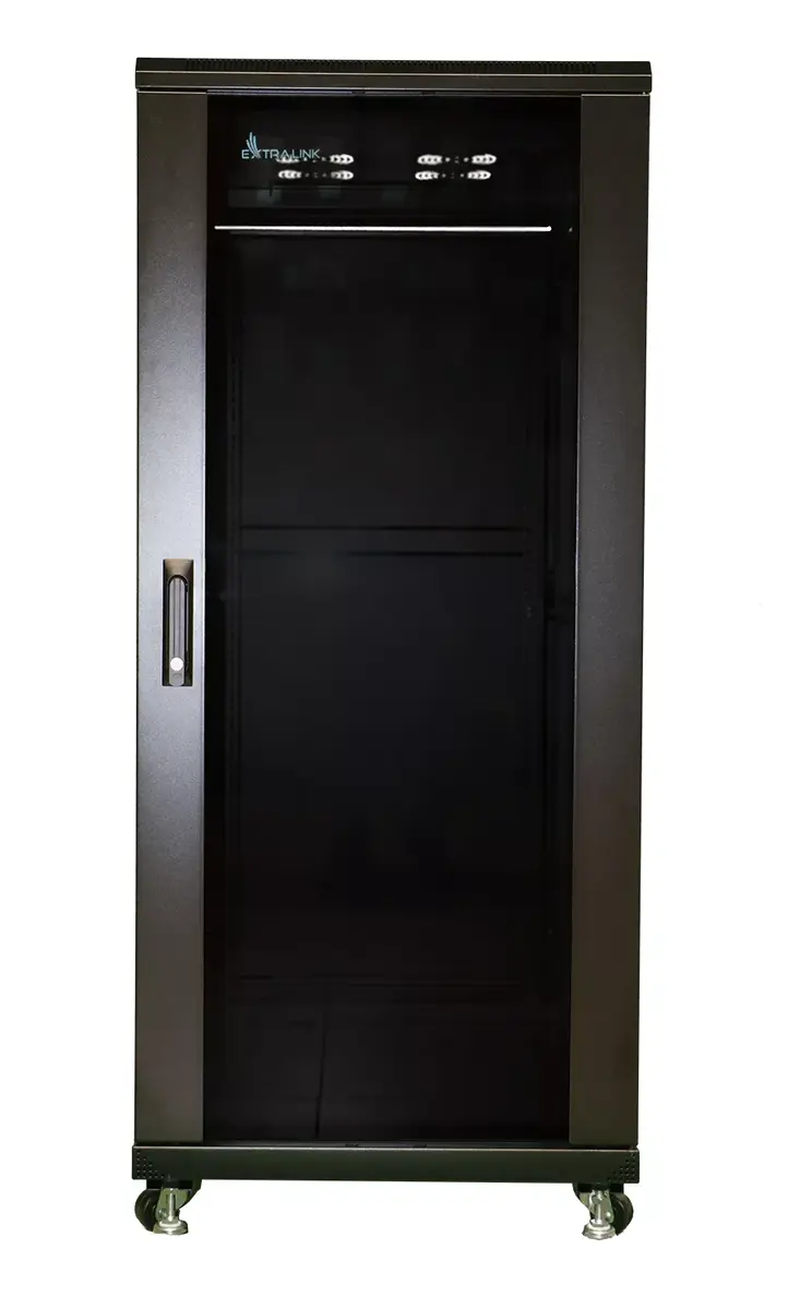 Brīvi stāvošs racks Extralink Rackmount cabinet 37U 600x800 Black Photo 3
