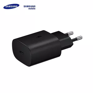 Samsung EP-TA800 25W PD 3.0 Type-C Ligzdas 3A Ātrs Lādētājs S20 S21 A51 A71 uc Melns (Blister)