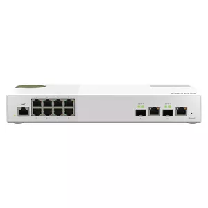 QNAP QSW-M2108-2C сетевой коммутатор Управляемый L2 2.5G Ethernet (100/1000/2500) Серый, Белый