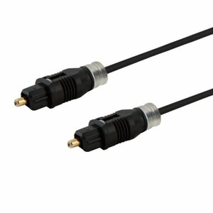 Savio CLS-06 audio kabelis 1 m TOSLINK Melns