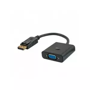 Video kabeļa adapteris Savio CL-90 DisplayPort uz VGA 0.2 m melns