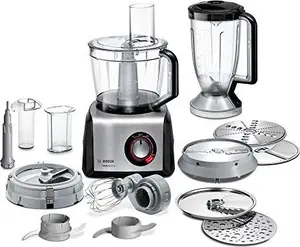 Food processor Bosch MC812M865 — 1250 W, 3.9 L bowl, black stainless steel